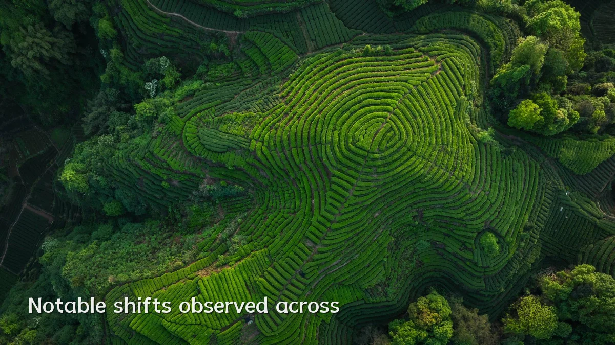 Notable shifts observed across